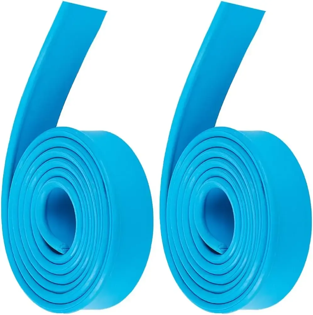 Lot de 2 lames de rechange en caoutchouc bleues pour raclette de piscine, 41 pouces 7