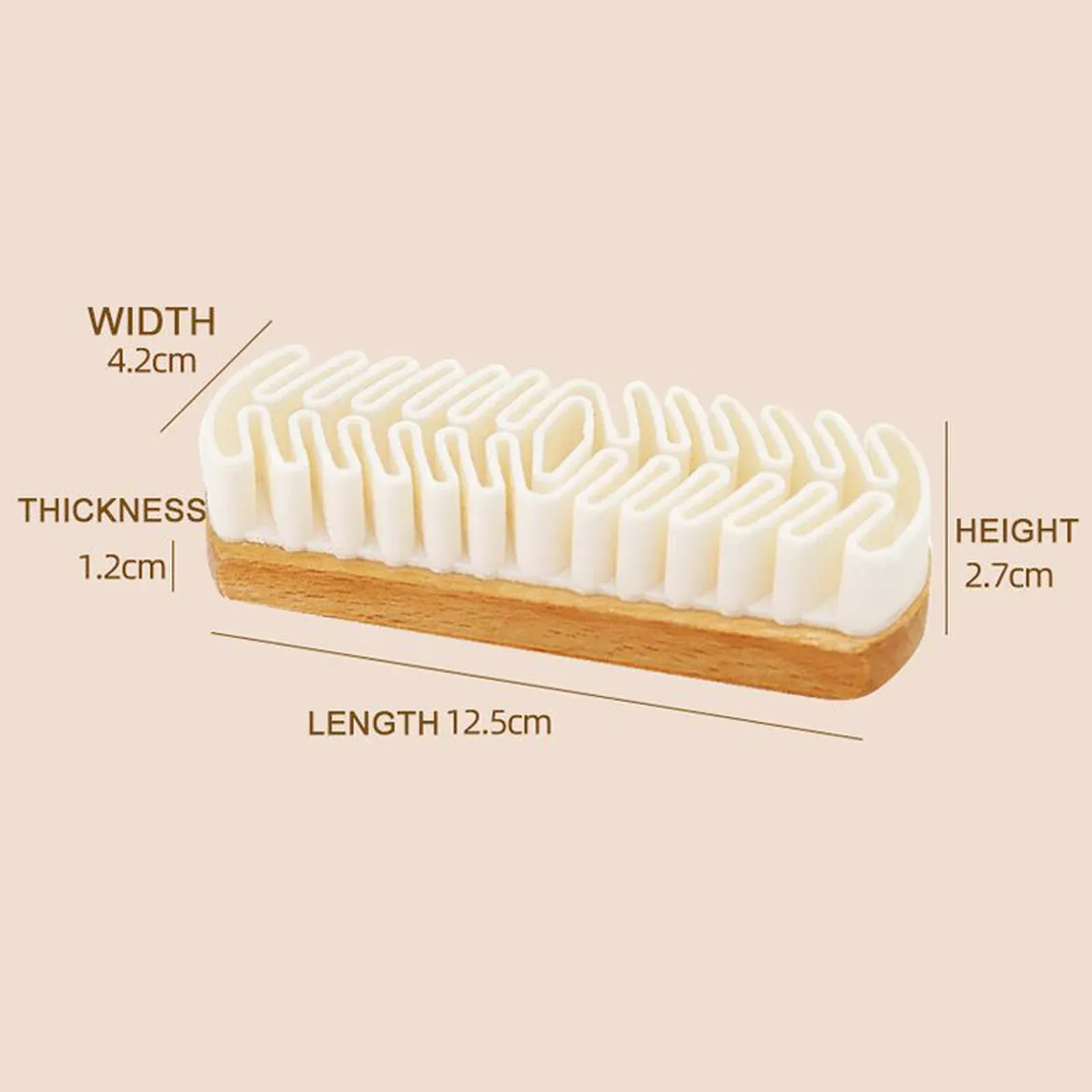 Brosse de nettoyage pour détail intérieur automobile en Alcantara, outil de nettoyage pour rembourrage en daim 7