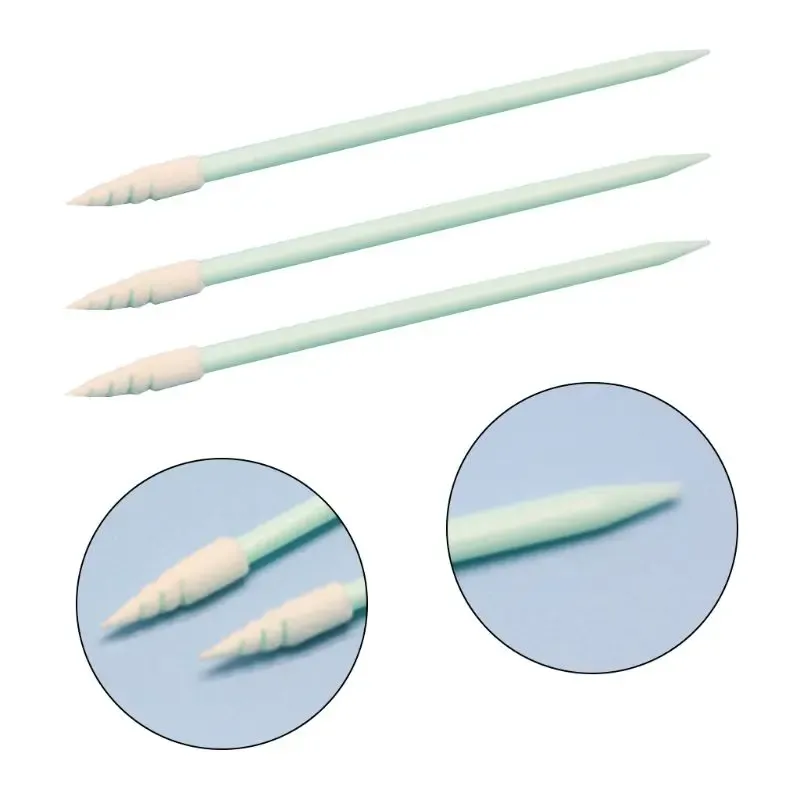Lot de 100 bâtonnets de nettoyage en mousse à pointe fine, sans peluches, pour cartes électroniques PCB 2