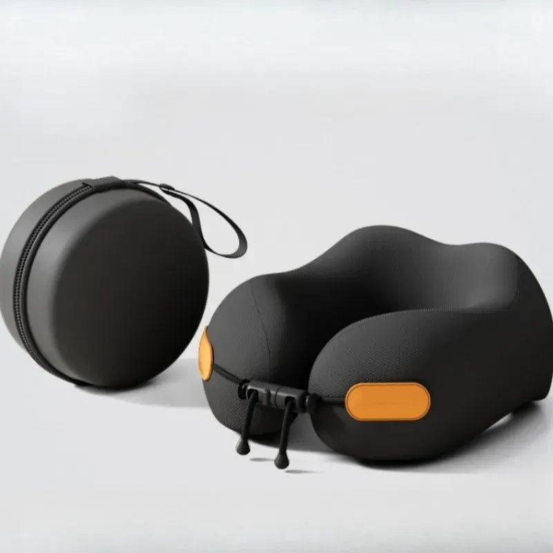Oreiller cervical en mousse à mémoire de forme en forme de U, pour voyage en avion ou au bureau