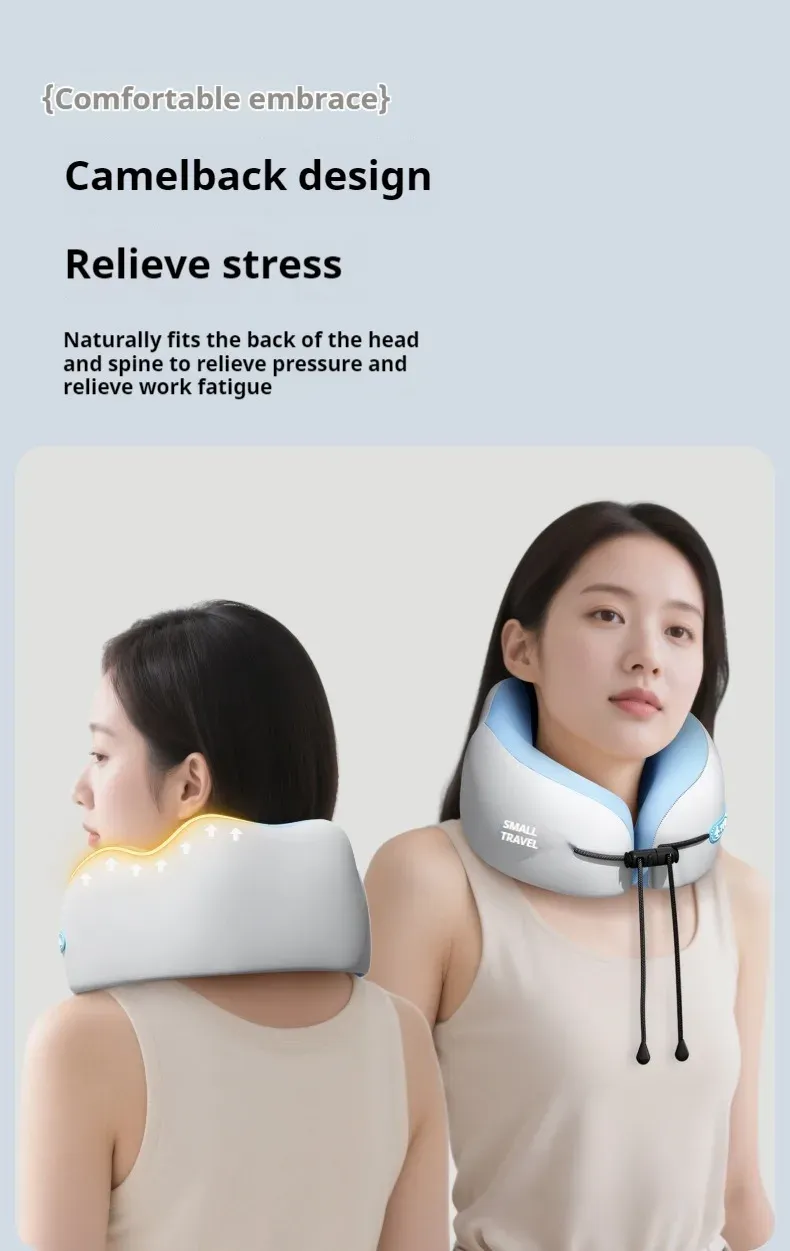 Oreiller cervical utilisé pendant un voyage