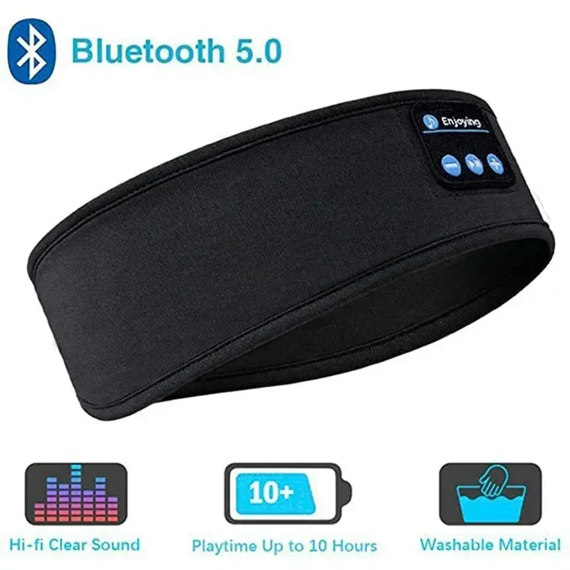 Écouteurs Bluetooth sans fil pour le sommeil et le sport, bandeau élastique confortable 7