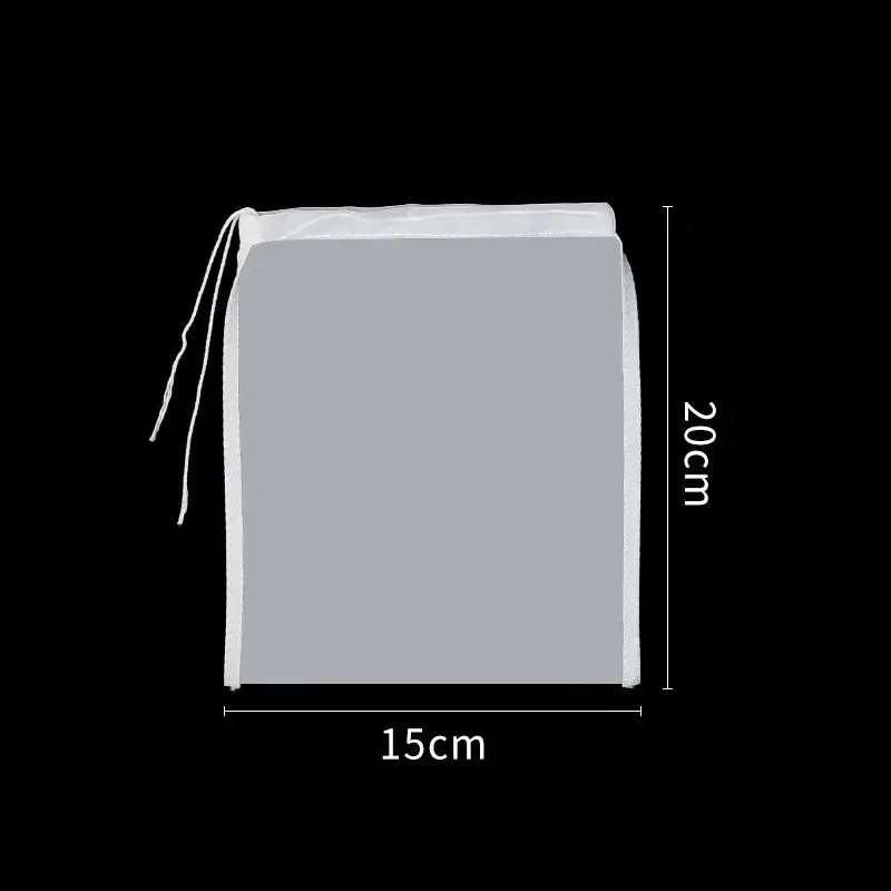 Passoire réutilisable en nylon pour yaourt, thé, fromage, boissons, lait de soja, vin et noix, sac filtrant en maille pour brassage 10