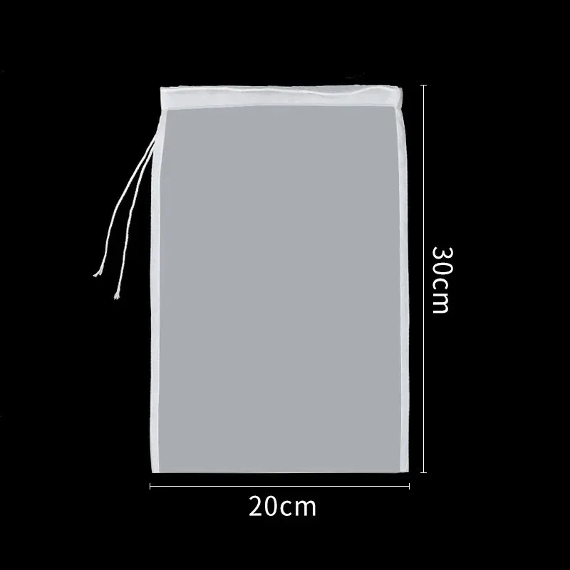 Passoire réutilisable en nylon pour yaourt, thé, fromage, boissons, lait de soja, vin et noix, sac filtrant en maille pour brassage 9