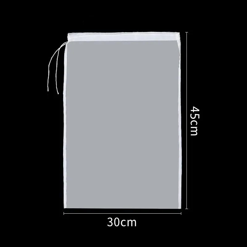 Passoire réutilisable en nylon pour yaourt, thé, fromage, boissons, lait de soja, vin et noix, sac filtrant en maille pour brassage 7