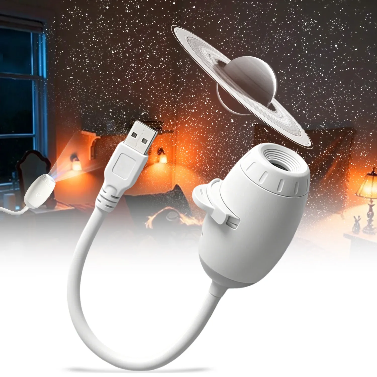 Mini projecteur d'étoiles galactiques 2 en 1 : veilleuse et lampe d'ambiance pour chambre, maison et habitacle, idée cadeau enfant