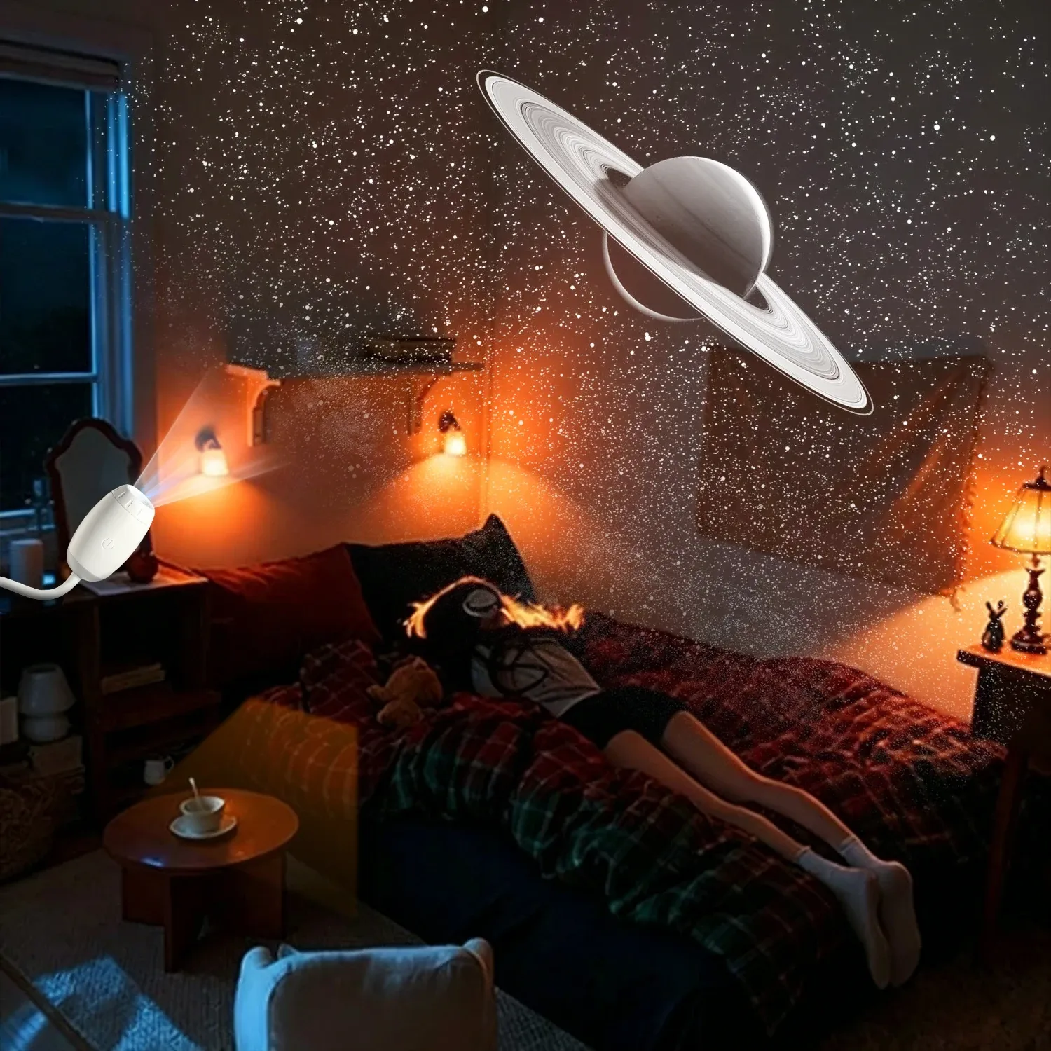 Détail du mini projecteur d'étoiles