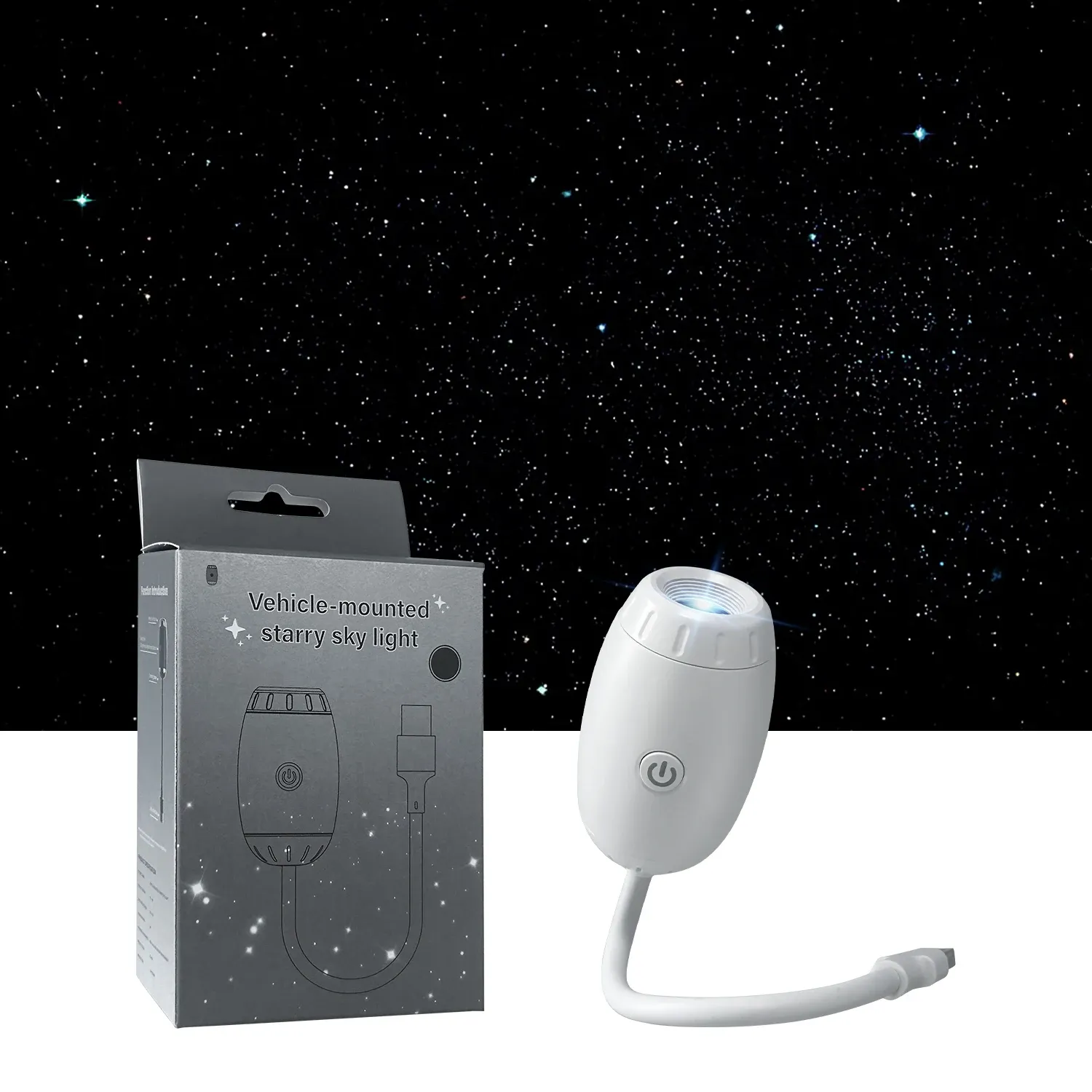 Mini projecteur d'étoiles galactiques 2 en 1 : veilleuse et lampe d'ambiance pour chambre, maison et habitacle, idée cadeau enfant 9