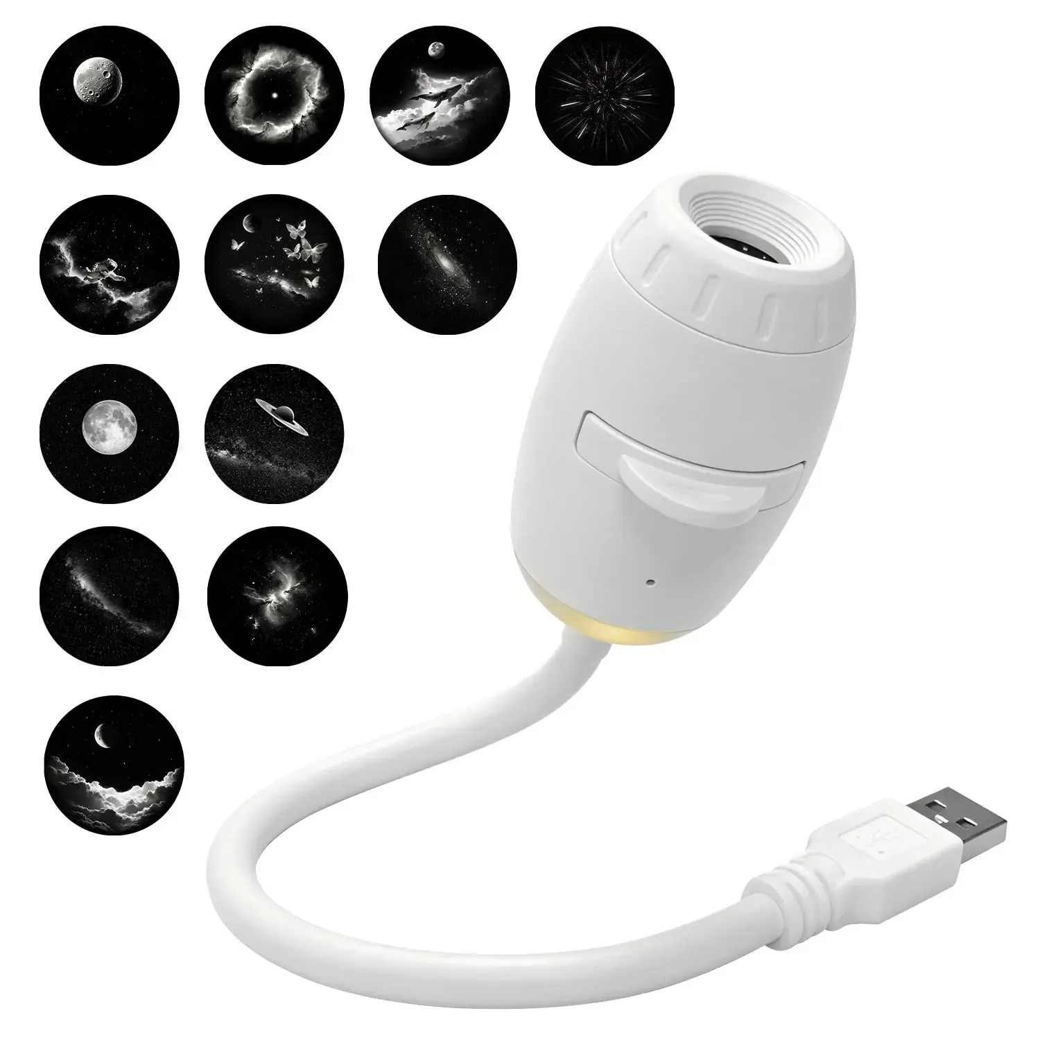 Mini projecteur d'étoiles galactiques 2 en 1 : veilleuse et lampe d'ambiance pour chambre, maison et habitacle, idée cadeau enfant 10