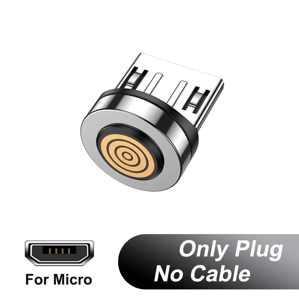 Câble de charge rapide magnétique AUFU 5A, rotation à 540°, avec connecteurs Micro USB et USB Type-C magnétiques, compatible iPhone 14, Samsung et Xiaomi 17