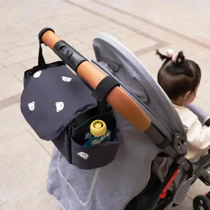 Sac de poussette pour bébé, organisateur de poussette, accessoires pour bébé, porte-gobelet, sac de rangement pour poussette de nouveau-né, sac de voyage portable pour poussettes universelles 9
