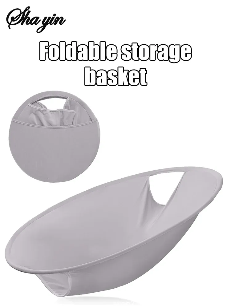 Panier à linge pliable portable vue d'ensemble