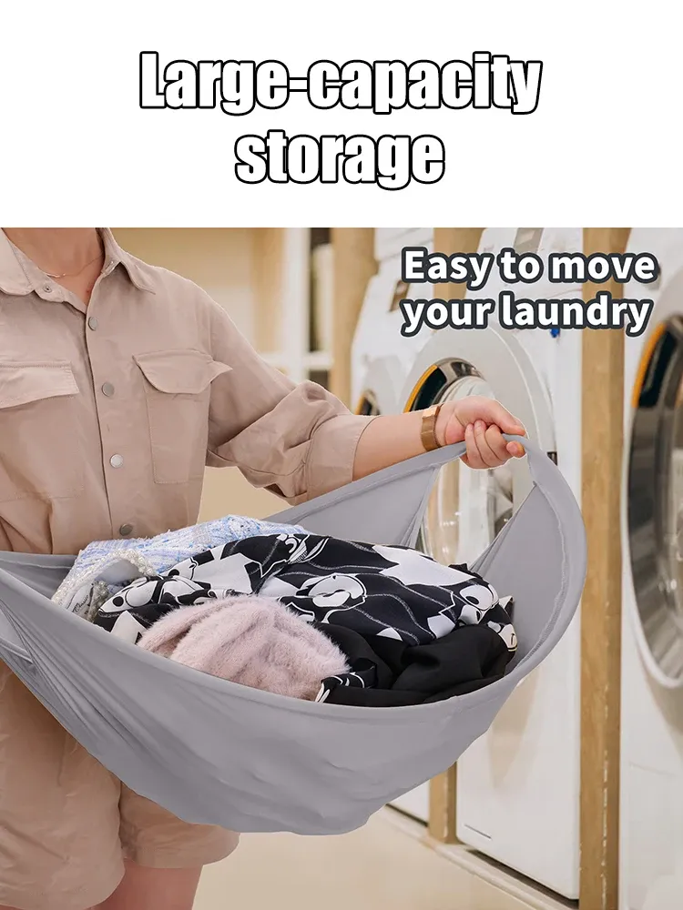Panier à linge pliable dans un intérieur
