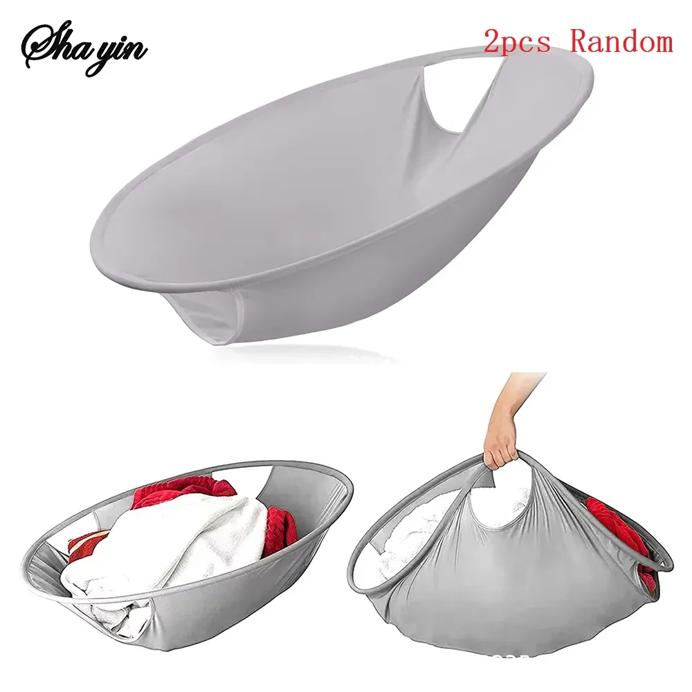 Panier à linge pliable et portable à ouverture instantanée 10