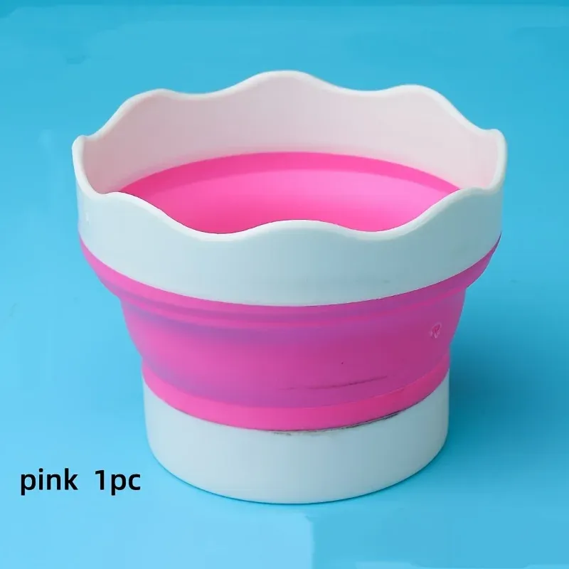 Mini seau pliable en silicone pour pinceaux, gouache et aquarelle 4