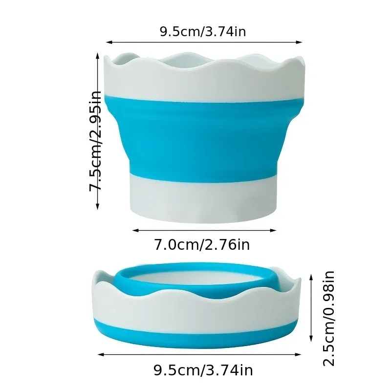 Mini seau pliable en silicone, utilisation au quotidien