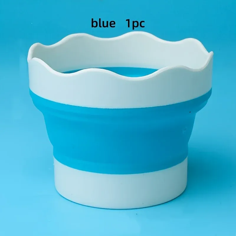 Mini seau pliable en silicone, vue détaillée
