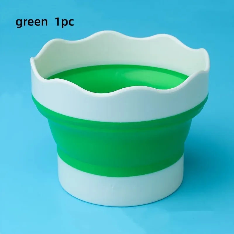 Mini seau pliable en silicone, pour peintres