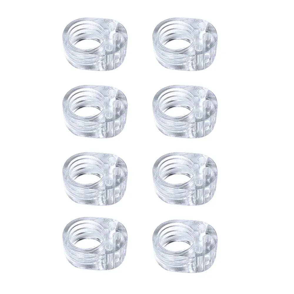 Butée de porte sans perçage, amortisseur de porte transparent en silicone, accessoire de fixation mural, butée de sécurité pour meubles et habitat 10