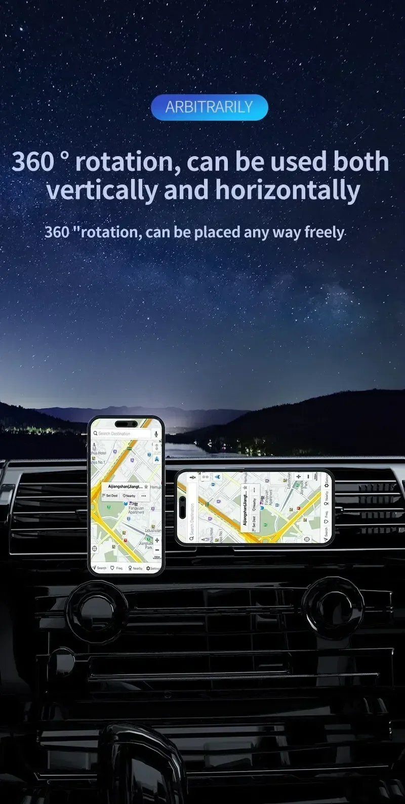 Support de téléphone magnétique pour voiture