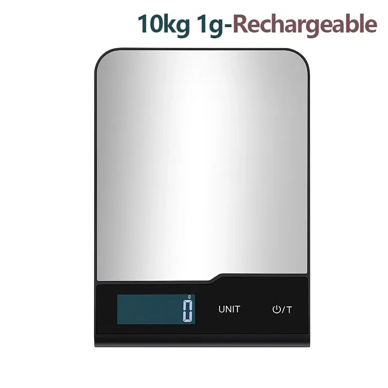 Balance de cuisine numérique rechargeable en acier inoxydable, 5 kg / 10 kg / 15 kg 7