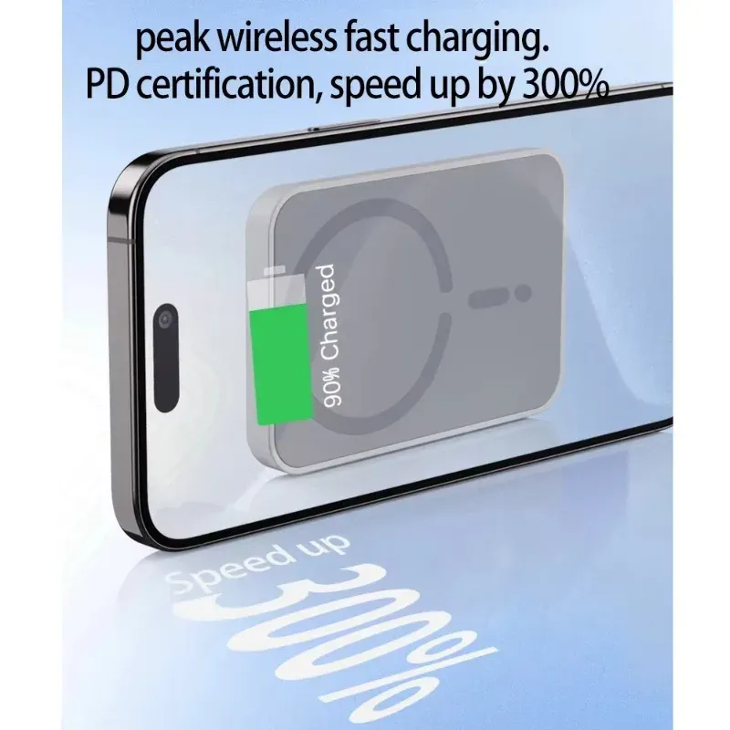 Support magnétique sans fil pour grille d'aération de voiture avec chargeur rapide compatible iPhone 6