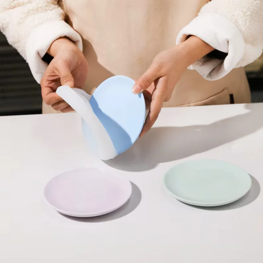 Moule circulaire en silicone pour dessous de verre DIY, plateaux à bijoux et bougeoirs, compatible résine, argile et béton. 4