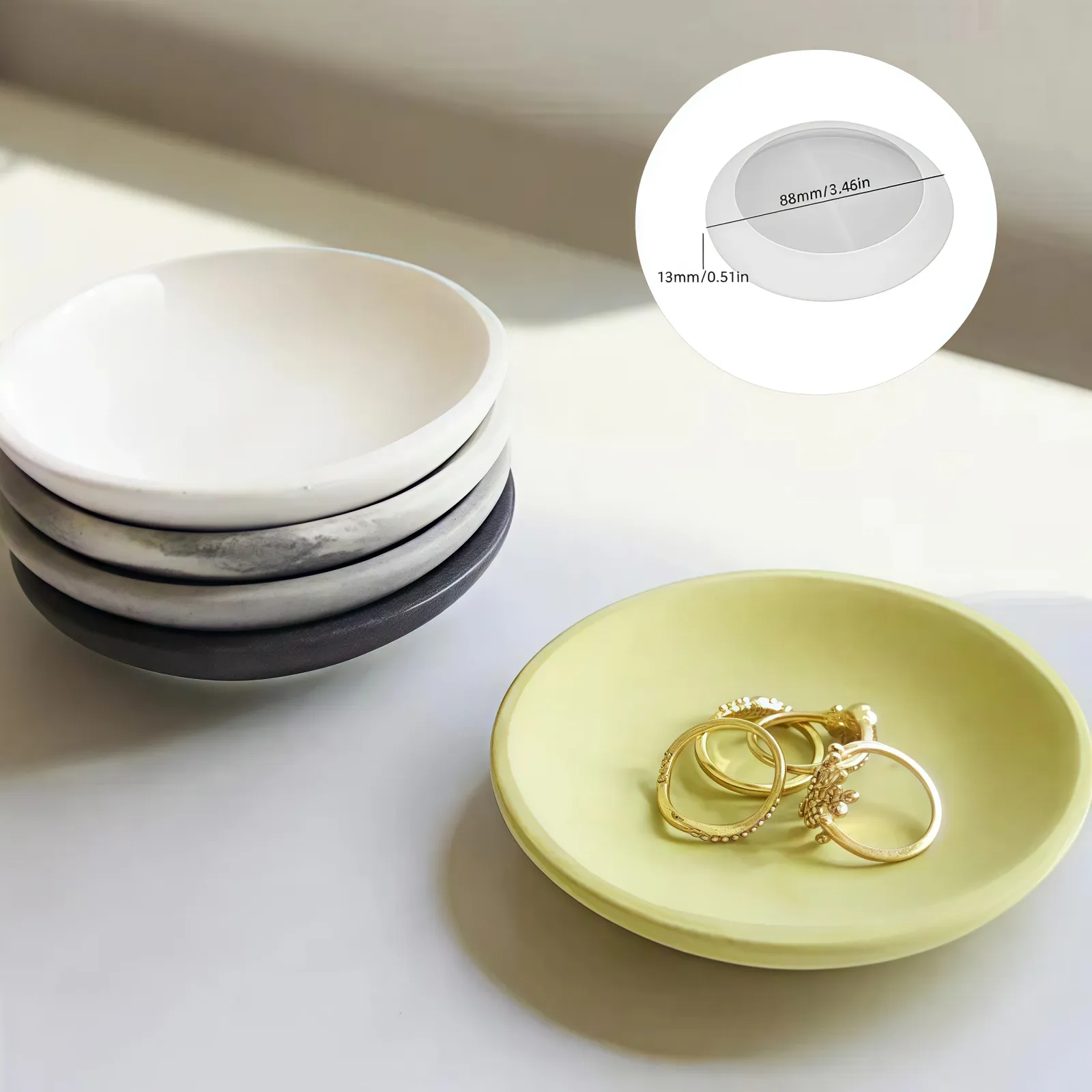 Moule circulaire en silicone pour créations artisanales
