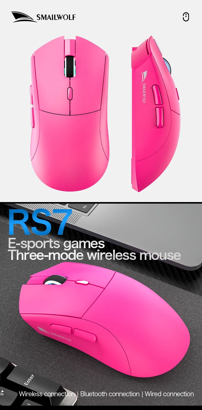 Souris SMAILWOLF RS7, présentation finale