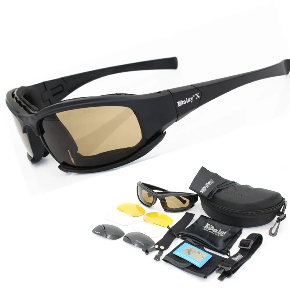 Lunettes de soleil polarisées Daisy X7 pour hommes, verres fumés pour moto et cyclisme