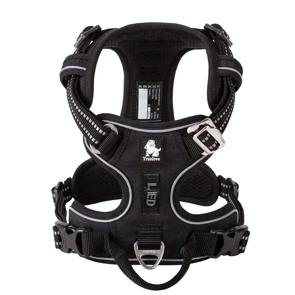Harnais pour animaux de compagnie sans traction en nylon réfléchissant, réglable, style Step-in – TRUE LOVE TLH5654 23