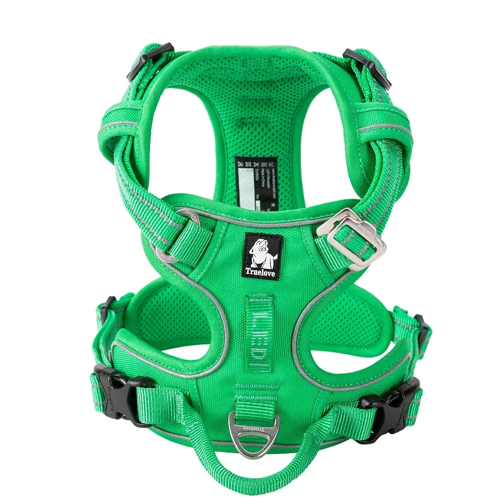 Harnais pour animaux de compagnie sans traction en nylon réfléchissant, réglable, style Step-in – TRUE LOVE TLH5654 8