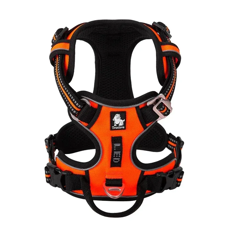 Harnais pour animaux de compagnie sans traction en nylon réfléchissant, réglable, style Step-in – TRUE LOVE TLH5654 12