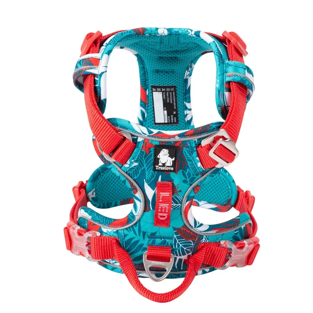 Harnais pour animaux de compagnie sans traction en nylon réfléchissant, réglable, style Step-in – TRUE LOVE TLH5654 17