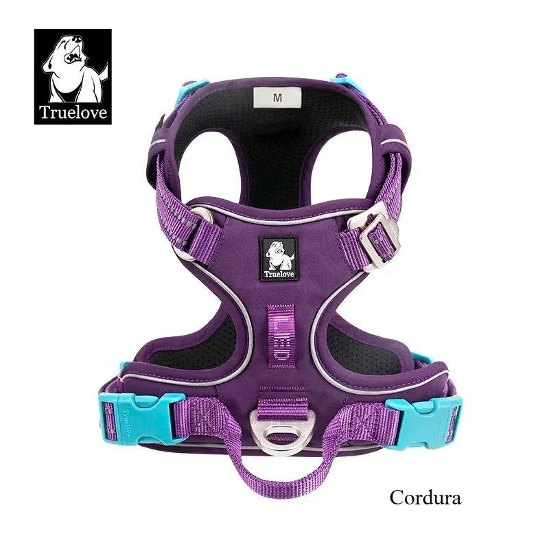 Harnais pour animaux de compagnie sans traction en nylon réfléchissant, réglable, style Step-in – TRUE LOVE TLH5654 20