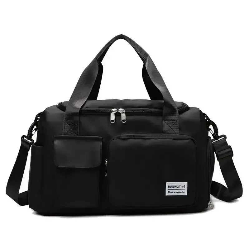 Grand sac de voyage week-end avec compartiment à chaussures, sac de sport femme à bandoulière 10
