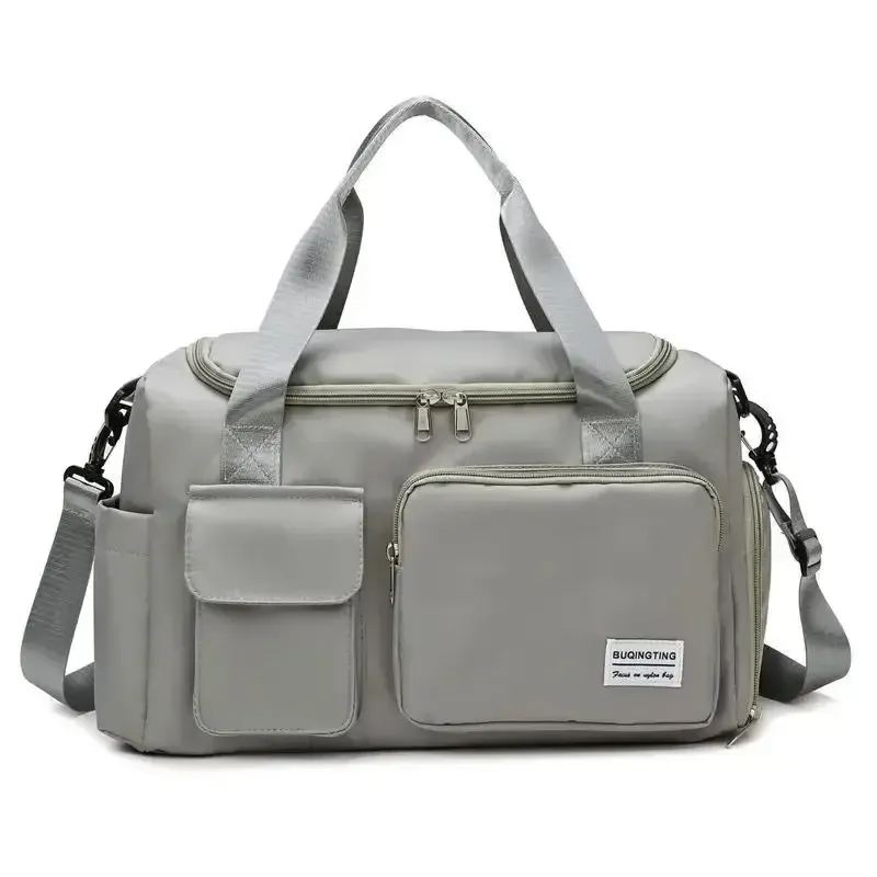 Grand sac de voyage week-end avec compartiment à chaussures, sac de sport femme à bandoulière 13