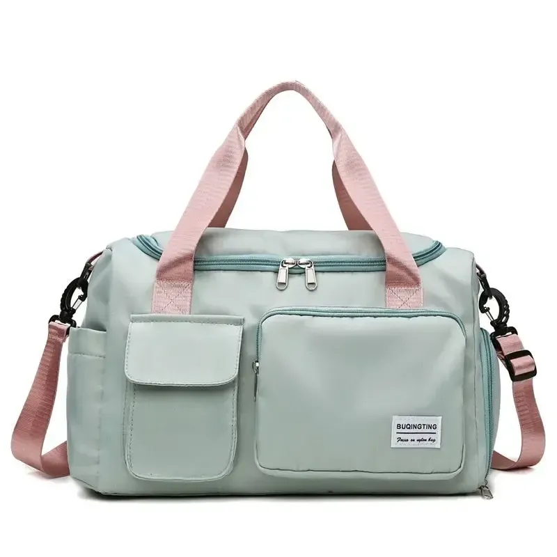 Grand sac de voyage week-end avec compartiment à chaussures, sac de sport femme à bandoulière 12