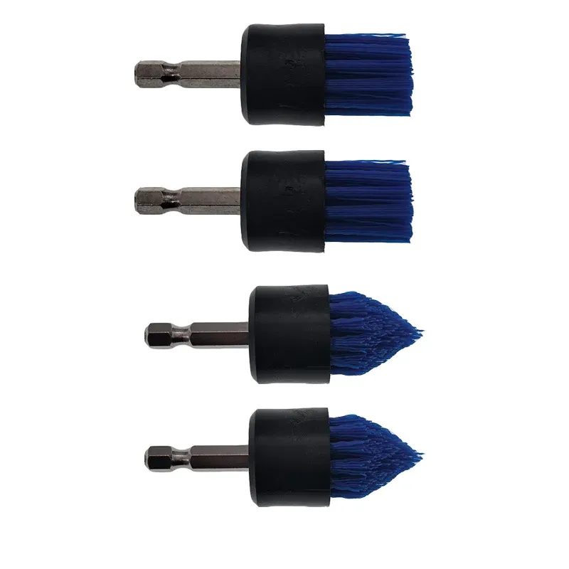 Kit de brosses de nettoyage 4 pièces pour perceuse sans fil, avec brosse conique et brosse plate pour coulis de carrelage 7
