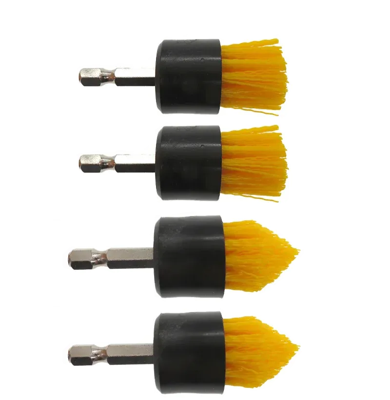 Kit de brosses de nettoyage 4 pièces pour perceuse sans fil, avec brosse conique et brosse plate pour coulis de carrelage 11