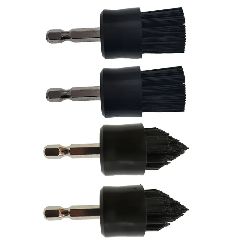 Kit de brosses de nettoyage 4 pièces pour perceuse sans fil, avec brosse conique et brosse plate pour coulis de carrelage 9