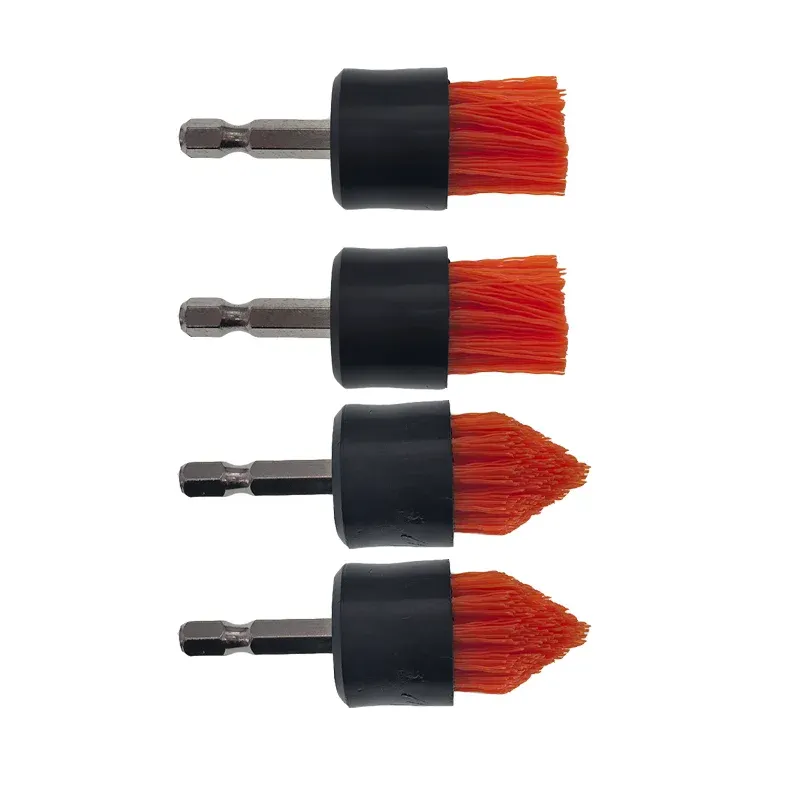 Kit de brosses de nettoyage 4 pièces pour perceuse sans fil, avec brosse conique et brosse plate pour coulis de carrelage 10