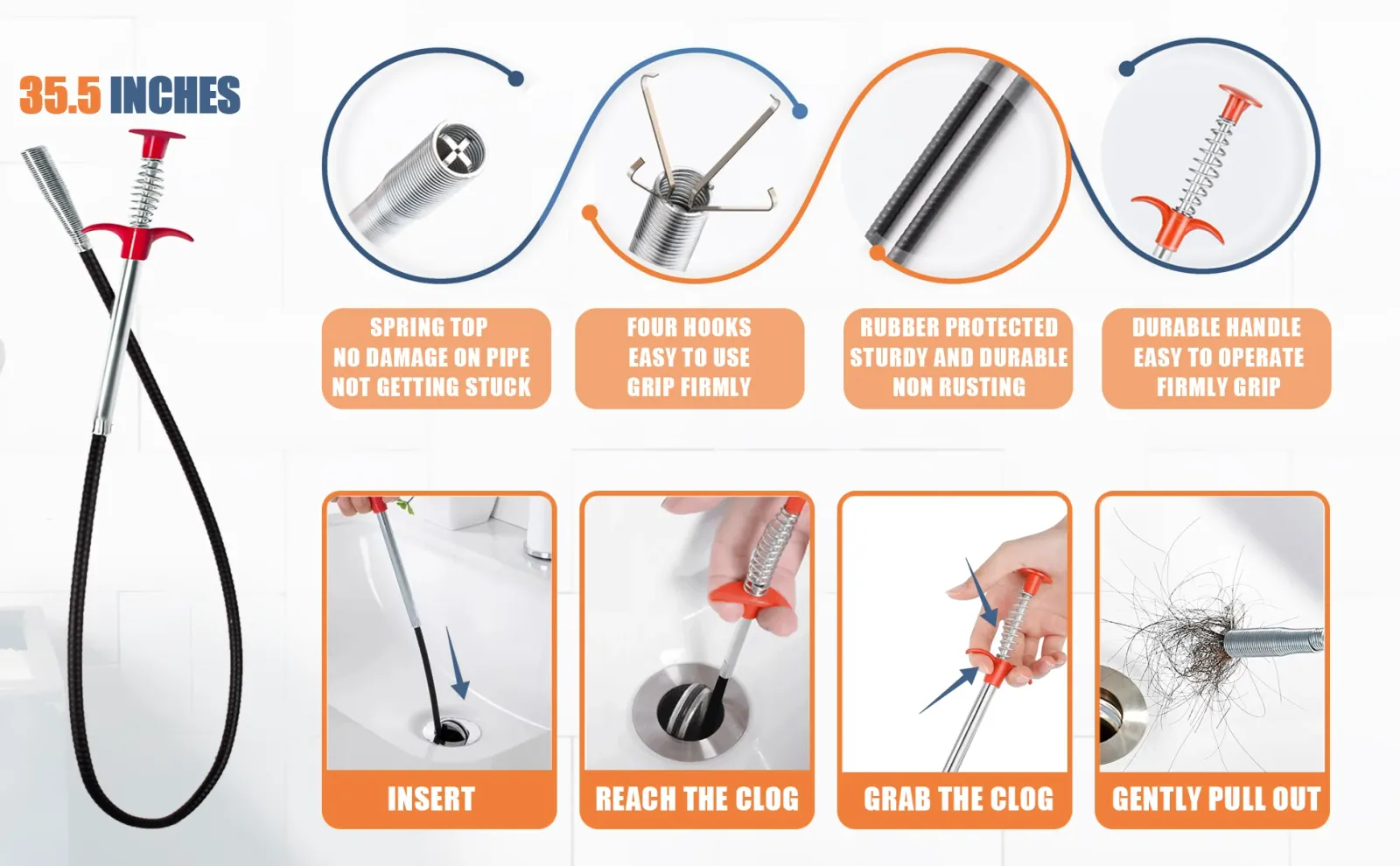 Accessoires du kit de débouchage