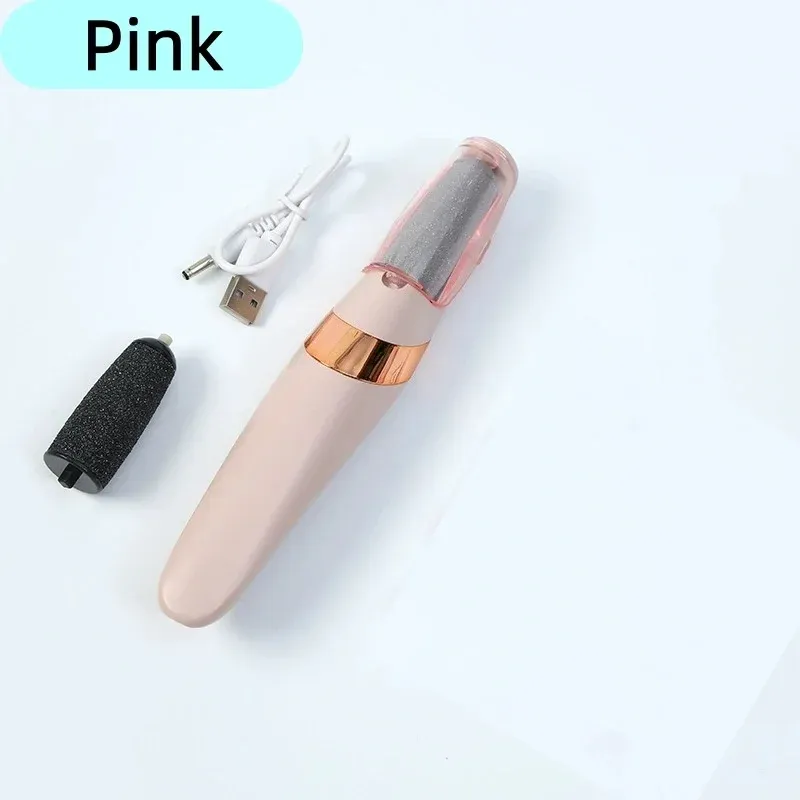 Lime à pieds électrique rechargeable à double vitesse avec 2 têtes de rouleaux pour l'exfoliation des peaux mortes 8