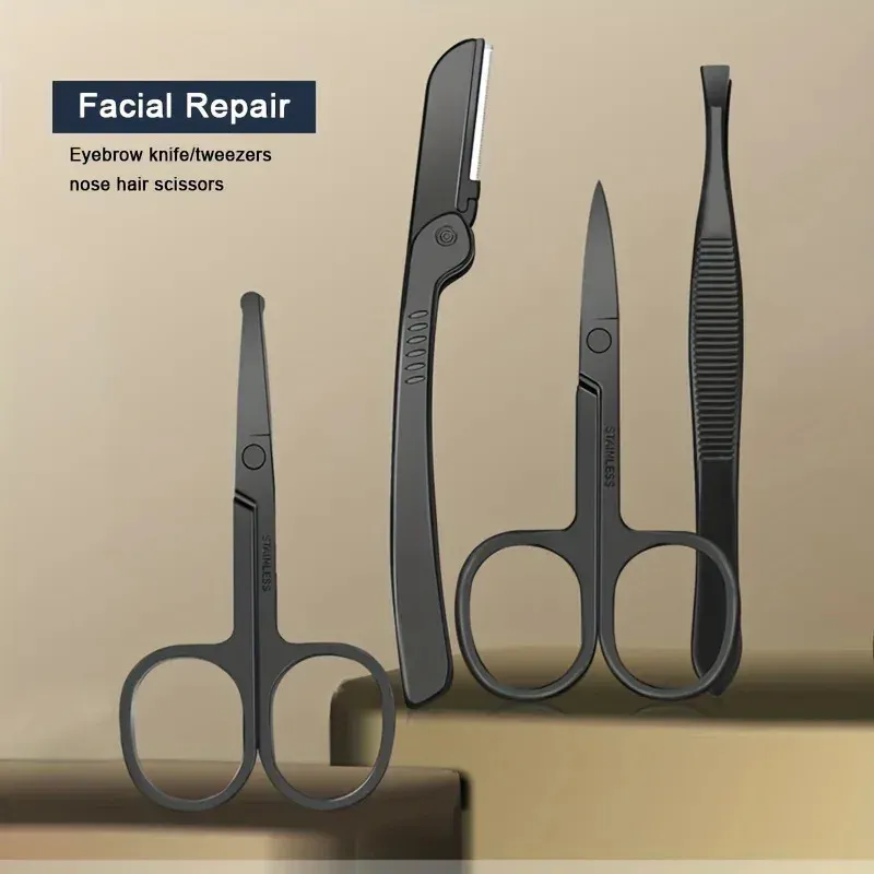 Ensemble de manucure et pédicure en acier inoxydable, coupe-ongles et ciseaux, 8 à 24 pièces 2