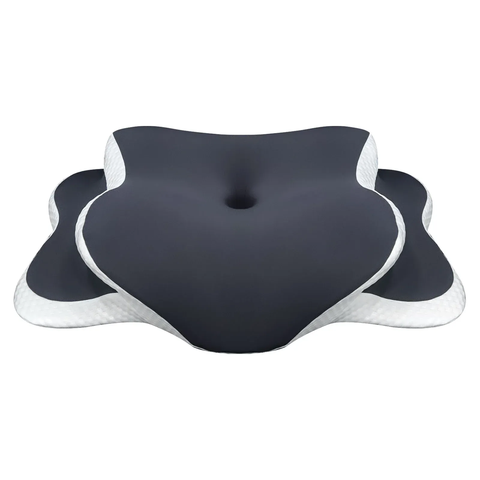 Oreiller cervical ergonomique, finitions soignées