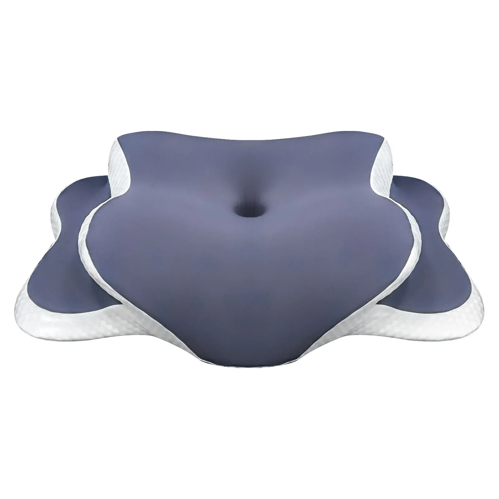 Oreiller cervical ergonomique en mousse à mémoire de forme pour dormeurs sur le côté, sur le dos et sur le ventre 8