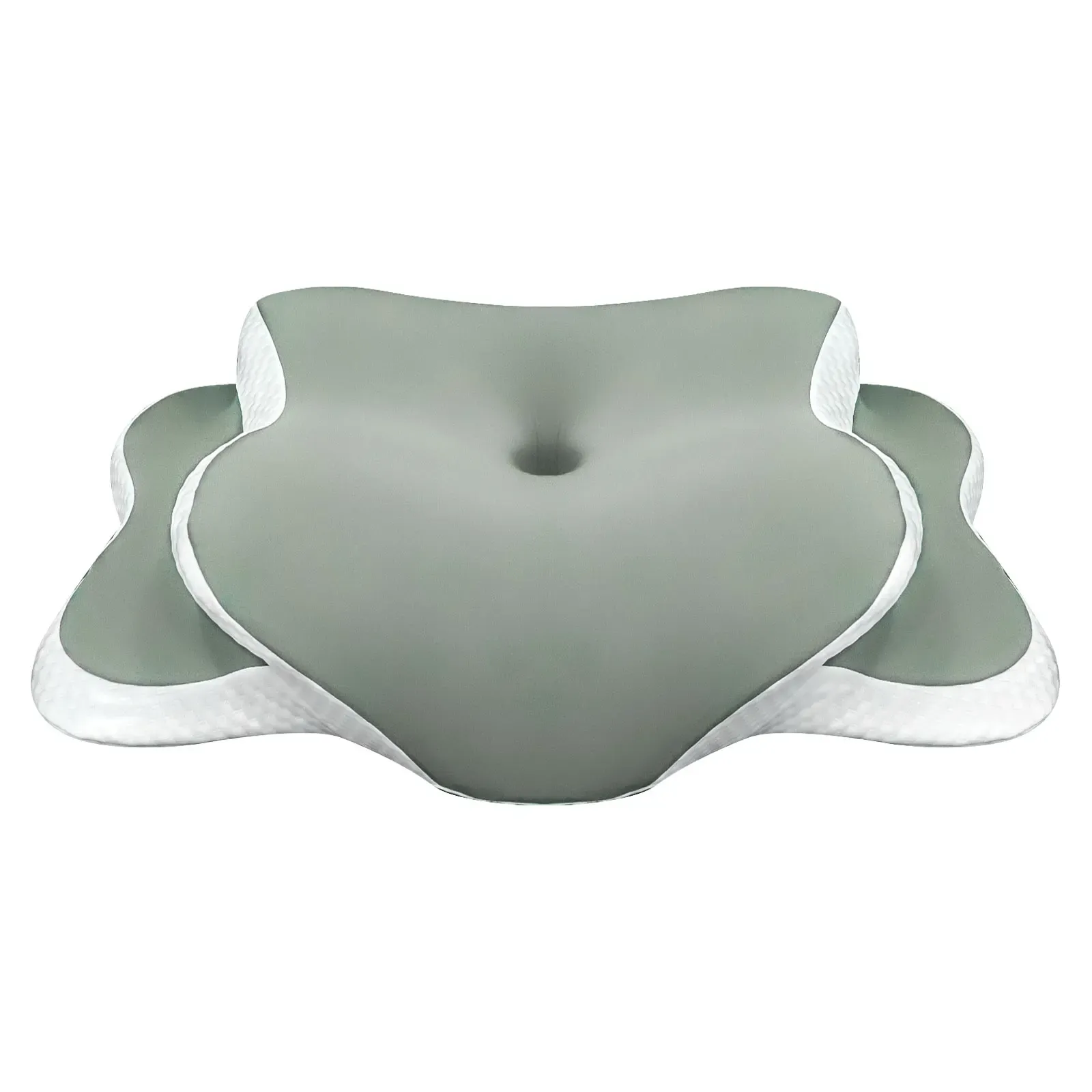 Oreiller cervical ergonomique en mousse à mémoire de forme pour dormeurs sur le côté, sur le dos et sur le ventre 9