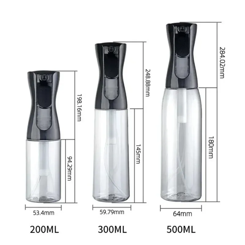 Pulvérisateurs d'eau haute pression rechargeables, flacons brumisateurs à brume continue, pulvérisateur automatique pour salon de coiffure, 200/300/500 ml 3