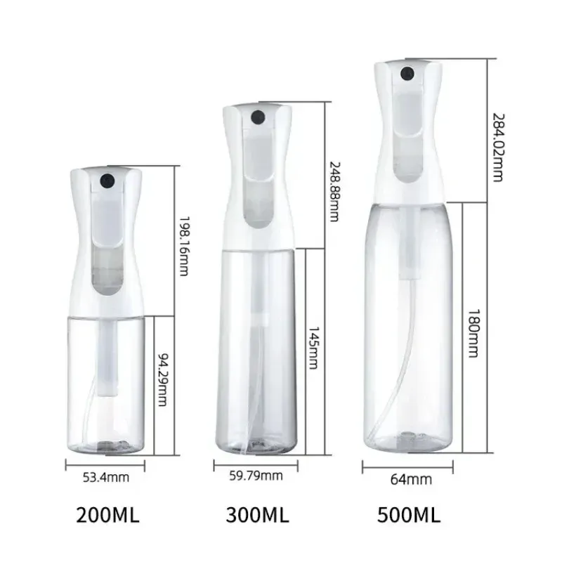 Pulvérisateurs d'eau haute pression rechargeables, flacons brumisateurs à brume continue, pulvérisateur automatique pour salon de coiffure, 200/300/500 ml 4